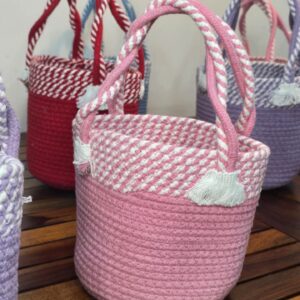 Jute Colorful Rope Baskets