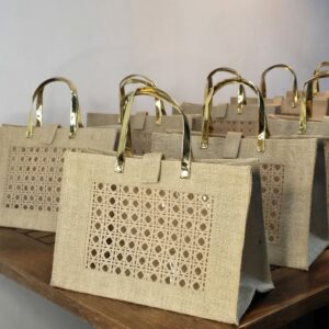 Gift Hamper Bag with Golden Magnetic Closure