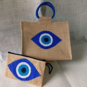 Evil Eye Jute Bags