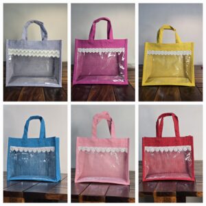Transparent Jute Gift Bags