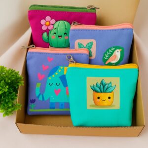 Cotton canvas pouches